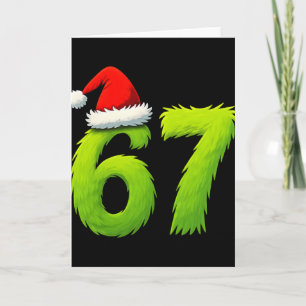 Funny 67 Christmas Six Seven Meme 6 7 Teens Boys G Card