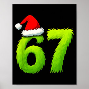 Funny 67 Christmas Six Seven Meme 6 7 Teens Boys G Poster