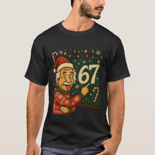Funny 67 Christmas Sweater Design With Snowflakes