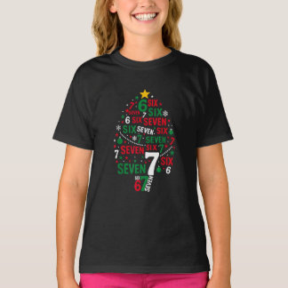 Funny 67 Christmas Tree Six Seven Xmas Gifts T-Shirt