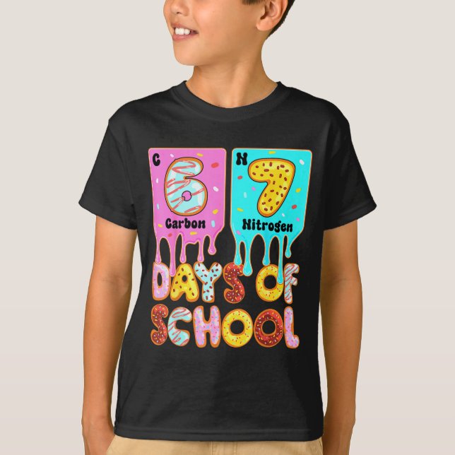 Funny 67 Days Of School Meme Periodic Table Drip G T-Shirt (Front)