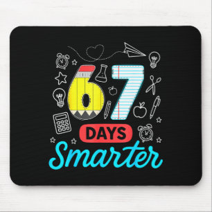 Funny 67 Days Smarter Six Seven Meme Teachers Stud Mouse Pad