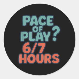Funny 67 Golf Sayings 67 Six Seven 6 7 Meme Custom Classic Round Sticker