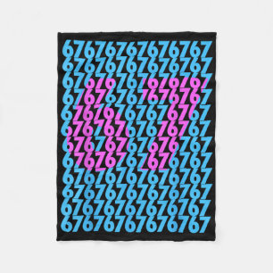 Funny 67 Hidden 6 7 Meme Middle School 6 7 Funny 6 Fleece Blanket
