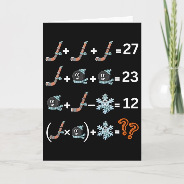 Funny 67 Hockey Drip Meme Number Math Teacher  Card (Front)