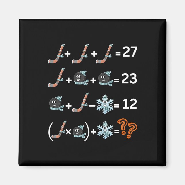 Funny 67 Hockey Drip Meme Number Math Teacher  Magnet (Front)