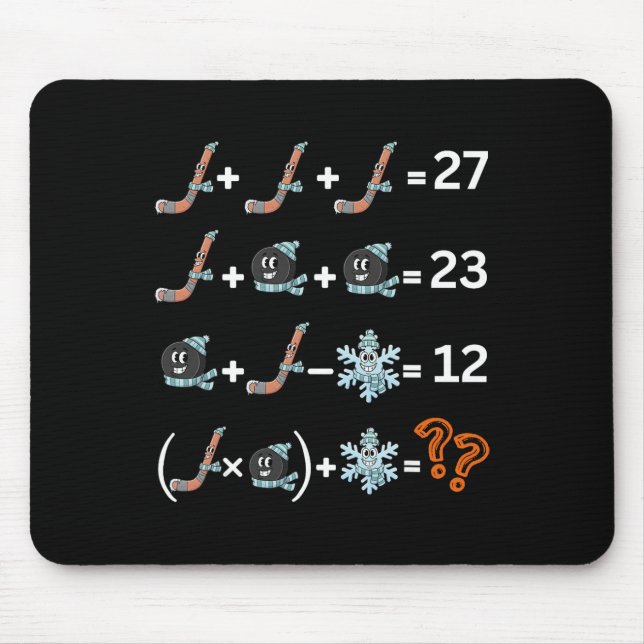 Funny 67 Hockey Drip Meme Number Math Teacher  Mouse Pad (Front)