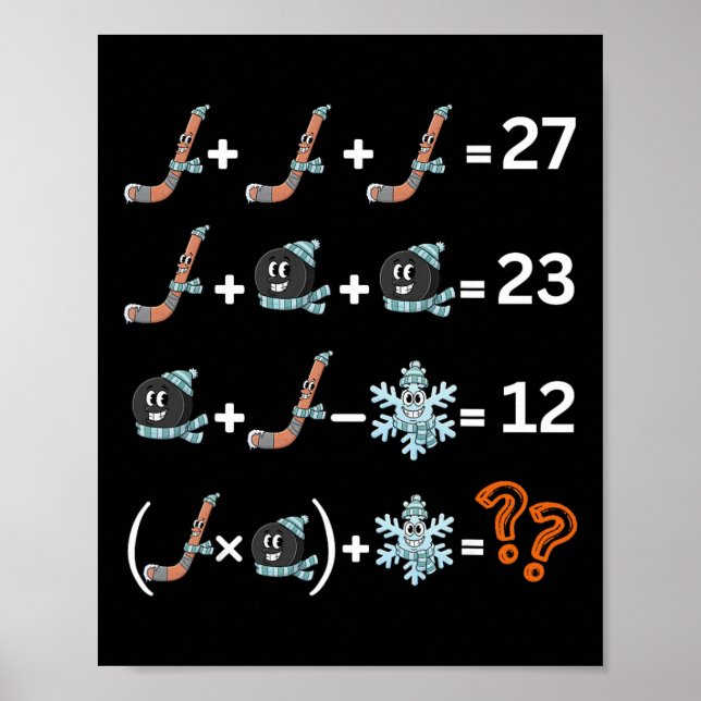 Funny 67 Hockey Drip Meme Number Math Teacher  Poster (Front)