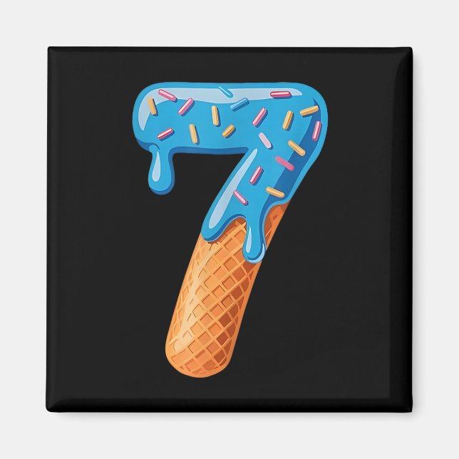 Funny 67 Ice Cream Drip Meme Matching Group Costum Magnet (Front)