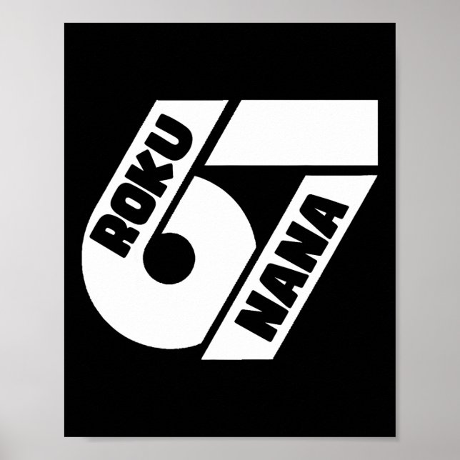 Funny 67 Japanese Meme Roku Nana Graphic Design  Poster (Front)