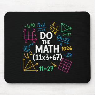 Funny 67 Math Equation 100 Days Of School 100 Days Mouse Pad