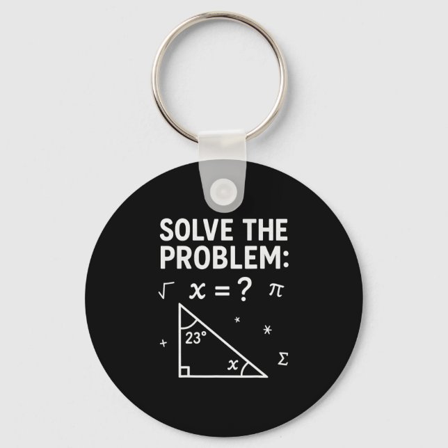 Funny 67 Math Meme Solve The Problem Teacher For S Key Ring (Front)