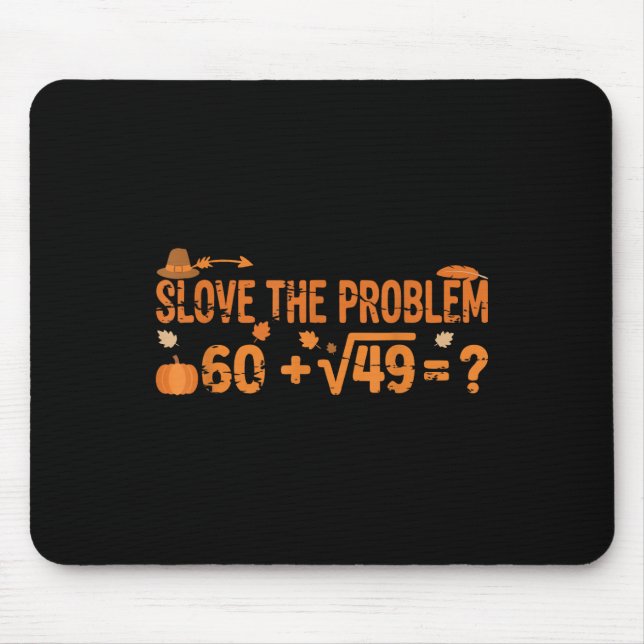 Funny 67 Math Meme Thanksgiving Gen Alpha Pemdas T Mouse Pad (Front)