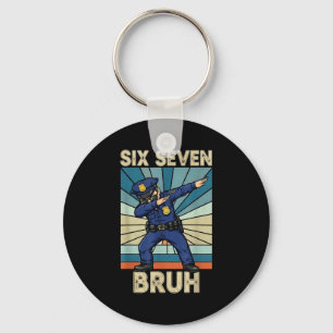 Funny 67 Meme 6 7 Six Seven Liceman Lice Officer R Key Ring