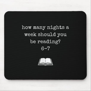 Funny 67 Meme Book Lover & Reading Humor Bookworms Mouse Pad