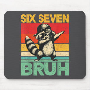 Funny 67 Meme Boys Kids 6 7 Dabbing Six Seven Bruh Mouse Pad