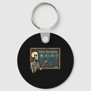 Funny 67 Meme Brainrot Joke Halloween Skeleton Mat Key Ring