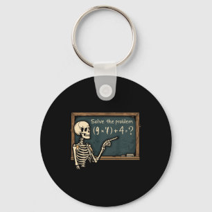 Funny 67 Meme Brainrot Joke Halloween Skeleton Mat Key Ring