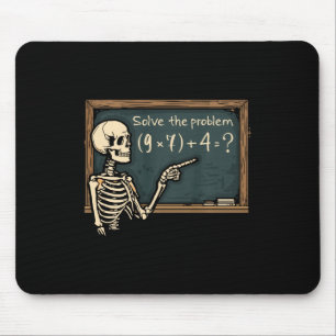 Funny 67 Meme Brainrot Joke Halloween Skeleton Mat Mouse Pad