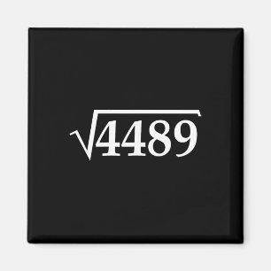 Funny 67 Meme Brainrot Square Root 4489 Slang Math Magnet