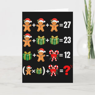 Funny 67 Meme Candy Merry Santa Math Teacher Chris Card