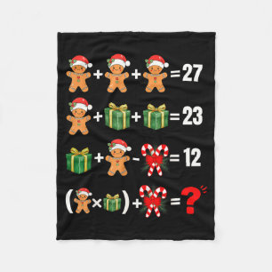 Funny 67 Meme Candy Merry Santa Math Teacher Chris Fleece Blanket