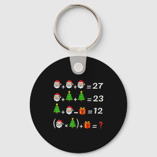 Funny 67 Meme Christmas Math Teacher Santa Six Sev Key Ring