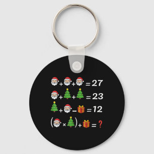 Funny 67 Meme Christmas Math Teacher Santa Six Sev Key Ring