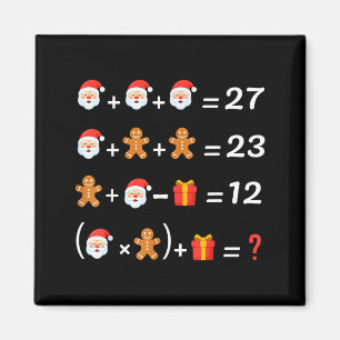 Funny 67 Meme Christmas Math Teacher Santa Six Sev Magnet