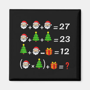 Funny 67 Meme Christmas Math Teacher Santa Six Sev Magnet