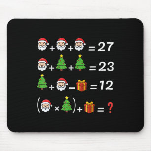 Funny 67 Meme Christmas Math Teacher Santa Six Sev Mouse Pad