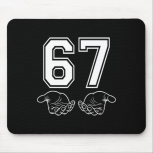 Funny 67 Meme Costume Six Seven Halloween Gen Z  Mouse Pad