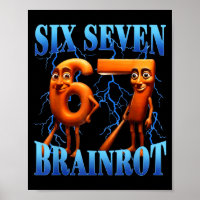 Funny 67 Meme Italian Brainrot Tung Tung Sahur Six