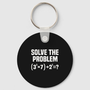 Funny 67 Meme Math Six Seven Teacher Brainrot Joke Key Ring