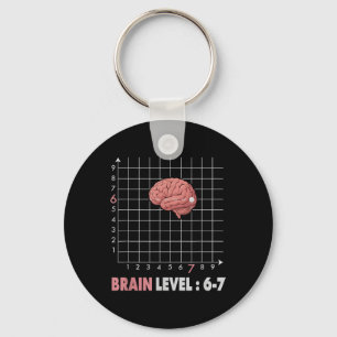 Funny 67 Meme Math Six Seven Teacher Brainrot Joke Key Ring