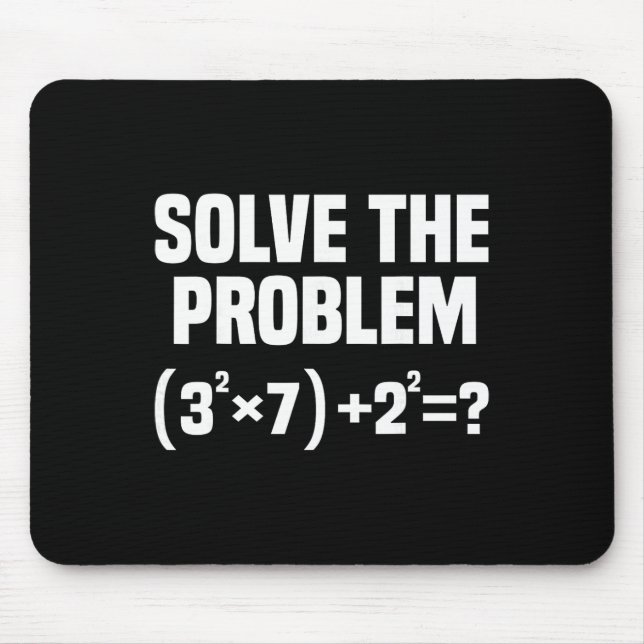 Funny 67 Meme Math Six Seven Teacher Brainrot Joke Mouse Pad (Front)