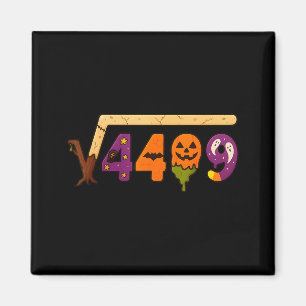 Funny 67 Meme Math Teacher 6 7 Halloween Square Ro Magnet