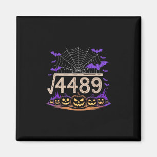 Funny 67 Meme Math Teacher 6 7 Halloween Square Ro Magnet