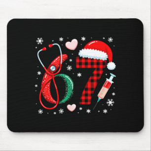 Funny 67 Meme Nurse Six Seven Nursing Festive Chri Mouse Pad