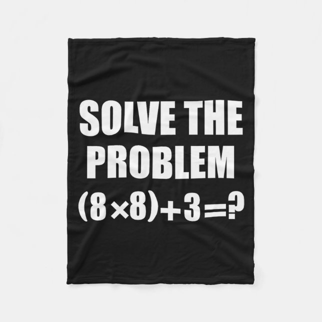 Funny 67 Meme Pemdas Elementary Math Teacher Brain Fleece Blanket (Front)