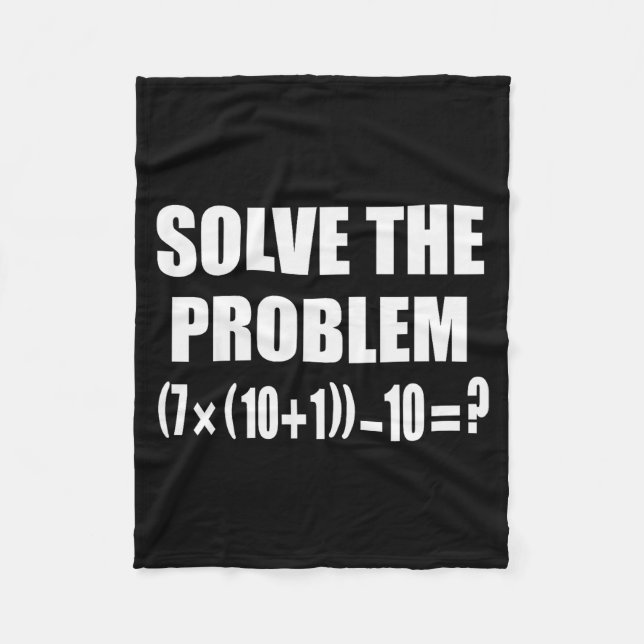 Funny 67 Meme Pemdas Elementary Math Teacher Brain Fleece Blanket (Front)