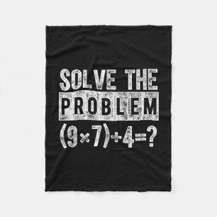 Funny 67 Meme Pemdas Elementary Math Teacher Brain Fleece Blanket