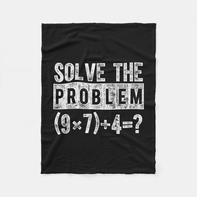 Funny 67 Meme Pemdas Elementary Math Teacher Brain Fleece Blanket (Front)