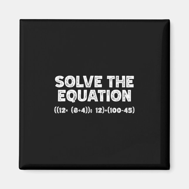 Funny 67 Meme Pemdas Elementary Math Teacher Brain Magnet (Front)