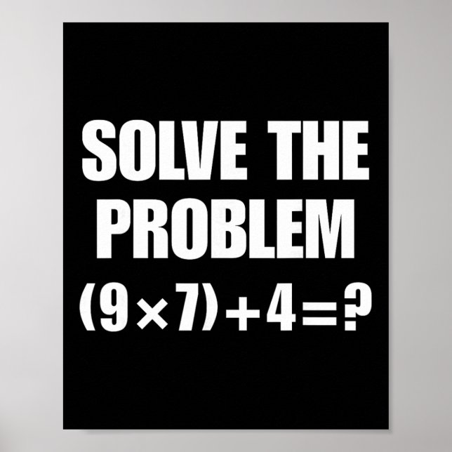 Funny 67 Meme Pemdas Elementary Math Teacher Brain Poster (Front)