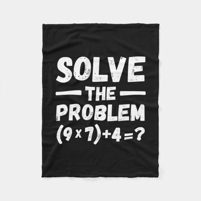 Funny 67 Meme Pemdas Elementary Math Teacher Humou Fleece Blanket (Front)