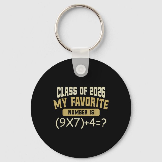 Funny 67 Meme Pemdas Math Six Seven Cl Of 2026 Gra Key Ring (Front)