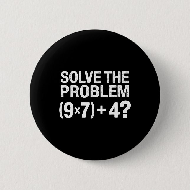 Funny 67 Meme Pemdas Math Teacher Brainrot Element 6 Cm Round Badge (Front)