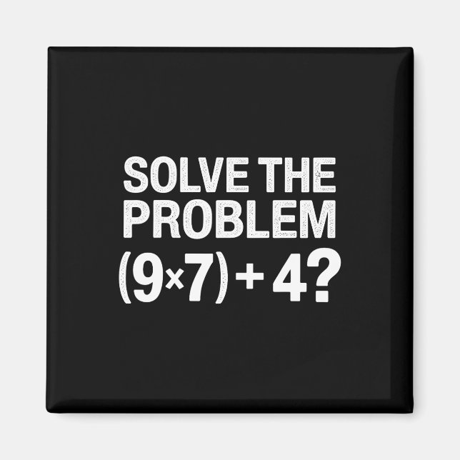 Funny 67 Meme Pemdas Math Teacher Brainrot Element Magnet (Front)