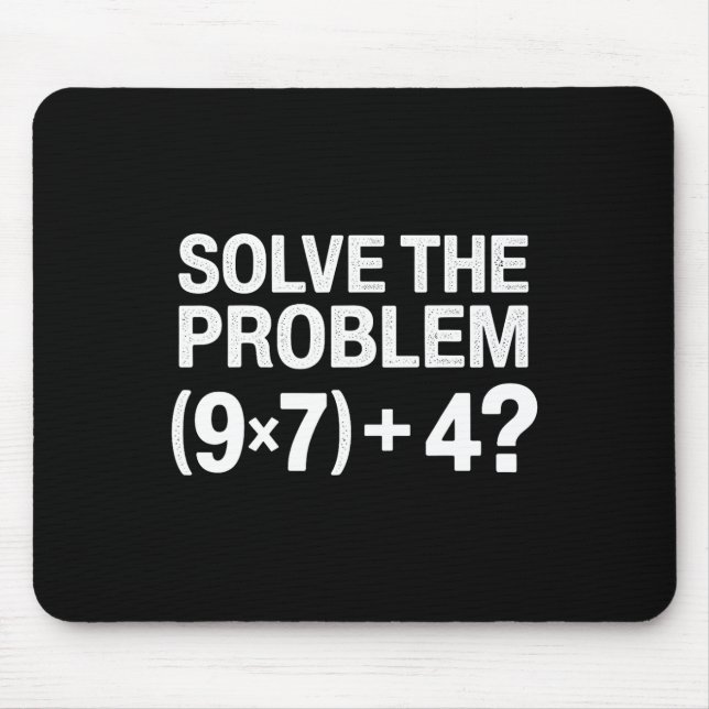 Funny 67 Meme Pemdas Math Teacher Brainrot Element Mouse Pad (Front)